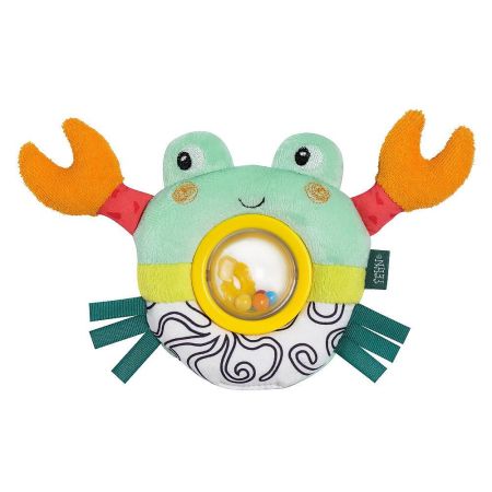 Jucarie zornaitoare pentru bebe Crabul vesel, 0 luni+, Fehn