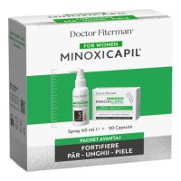 Pachet Fortofiere par, piele si unghii Minoxicapil, 60 ml + 30 capsule, Doctor Fiterman