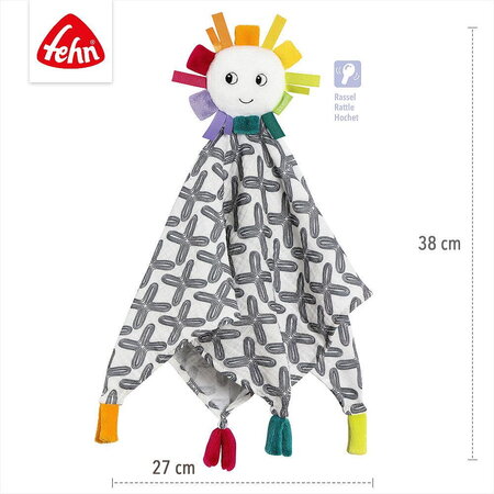 Jucarie doudou - Soare vesel, 0 luni+, Fehn 725389