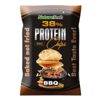 Chipsuri proteice 38% cu aroma de BBQ, 50 g, Nature Tech