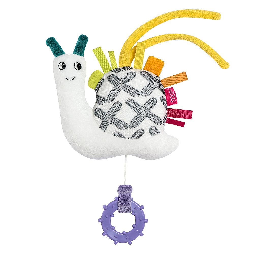 Jucarie muzicala mini Melc prietenos, 0 luni+, Fehn