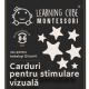Carduri pentru stimulare vizuala alb - negru, 0-6 luni, K-Toyz 725472