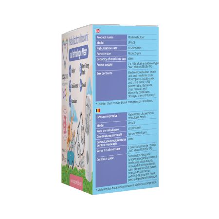 Nebulizator ultrasonic cu tehnologie mesh, VP-M3, EasyCare Baby 725507