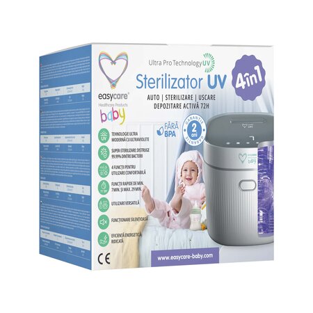 Sterilizator UV 4in1 cu uscator, EasyCare Baby 725527