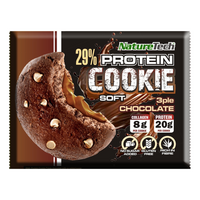 Prajitura moale cu proteina 29% si colagen, Ciocolata, 70 g, Nature Tech