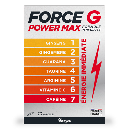 Force G Power Max, 10 fiole buvabile x 10 ml, Vitavea Sante
