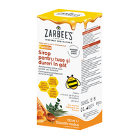 Sirop pentru tuse si dureri in gat, 2 ani+, 150 ml, Zarbee's