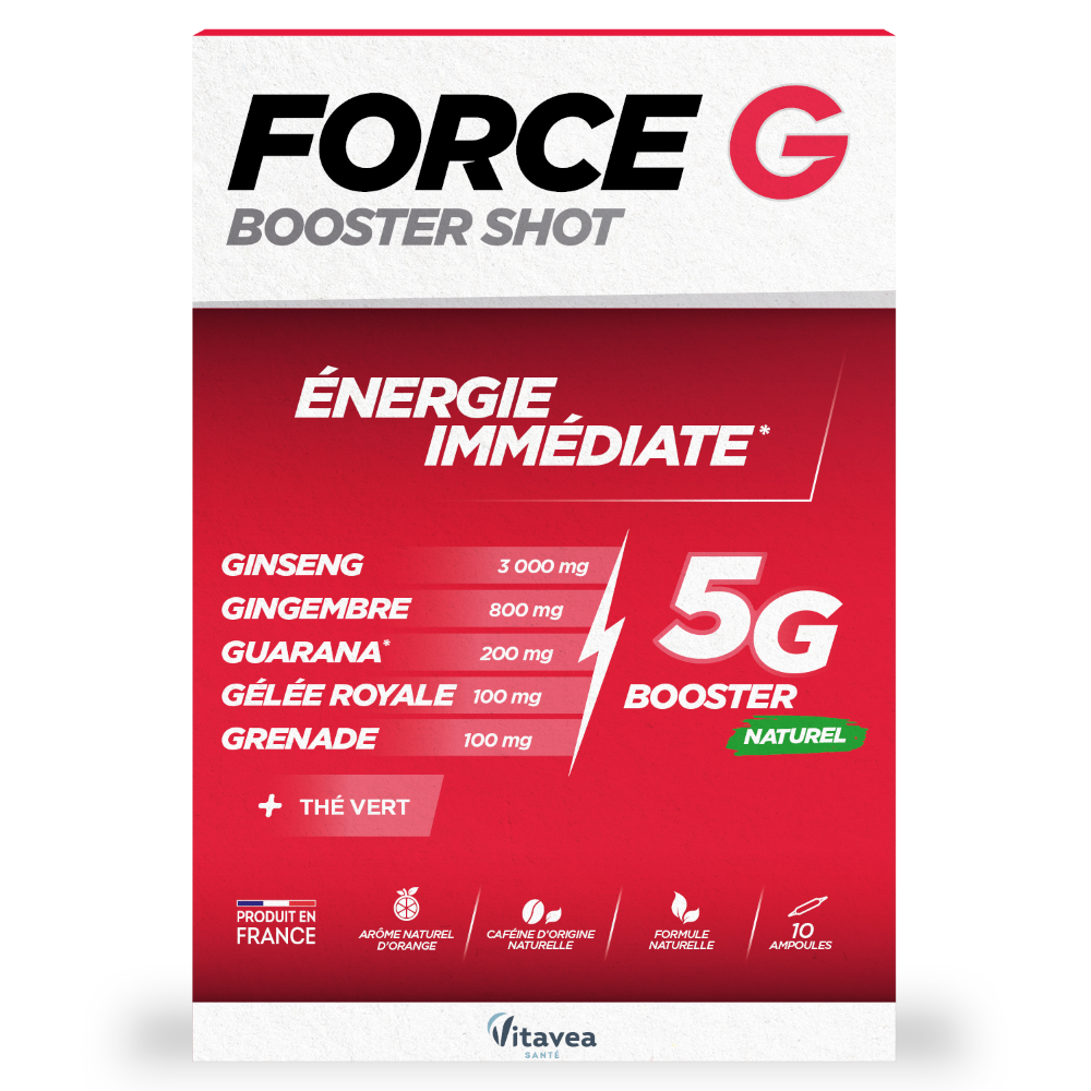 Force G Booster Shot, 10 fiole buvabile, Vitavea Sante