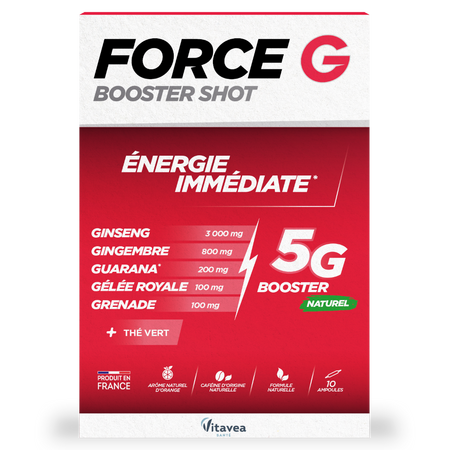 Force G Booster Shot, 10 fiole buvabile, Vitavea Sante