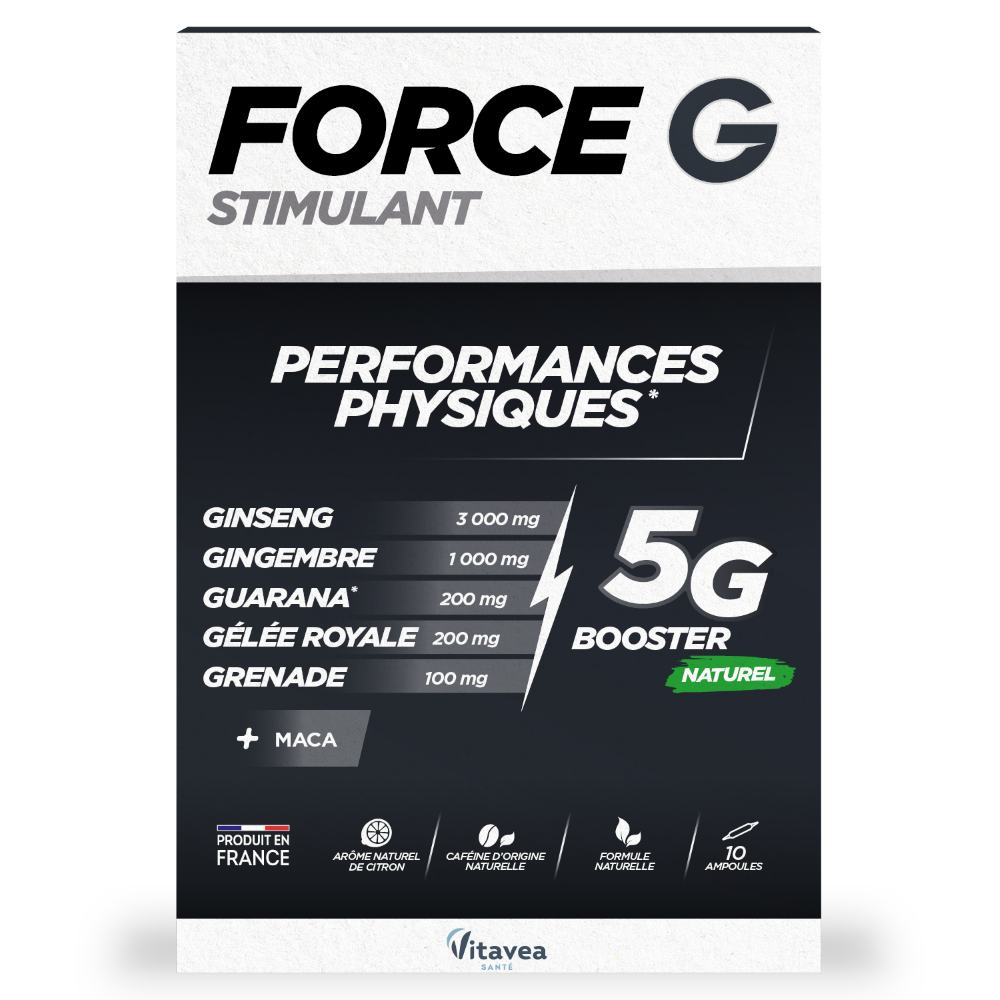 Force G Stimulant, 10 fiole buvabile, Vitavea Sante