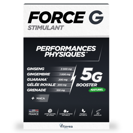 Force G Stimulant, 10 fiole buvabile, Vitavea Sante