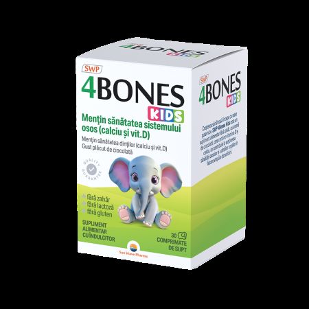 4 Bones Kids, 30 comprimate, Sun Wave Pharm