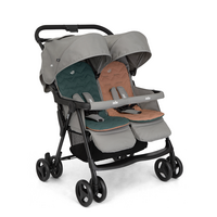 Carucior de gemeni Aire Twin, Pebble, 0 luni+, Joie