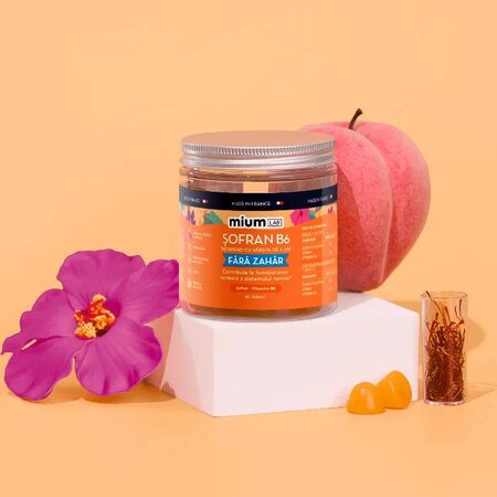 Jeleuri cu extract de Sofran si B6, 4 ani+, 42 bucati, Mium Lab 725976