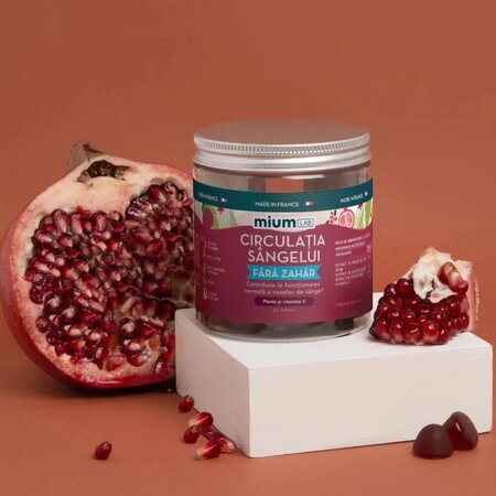 Jeleuri cu plante si vitamina C, Circulatia Sangelui, 42 bucati, Mium Lab 726020