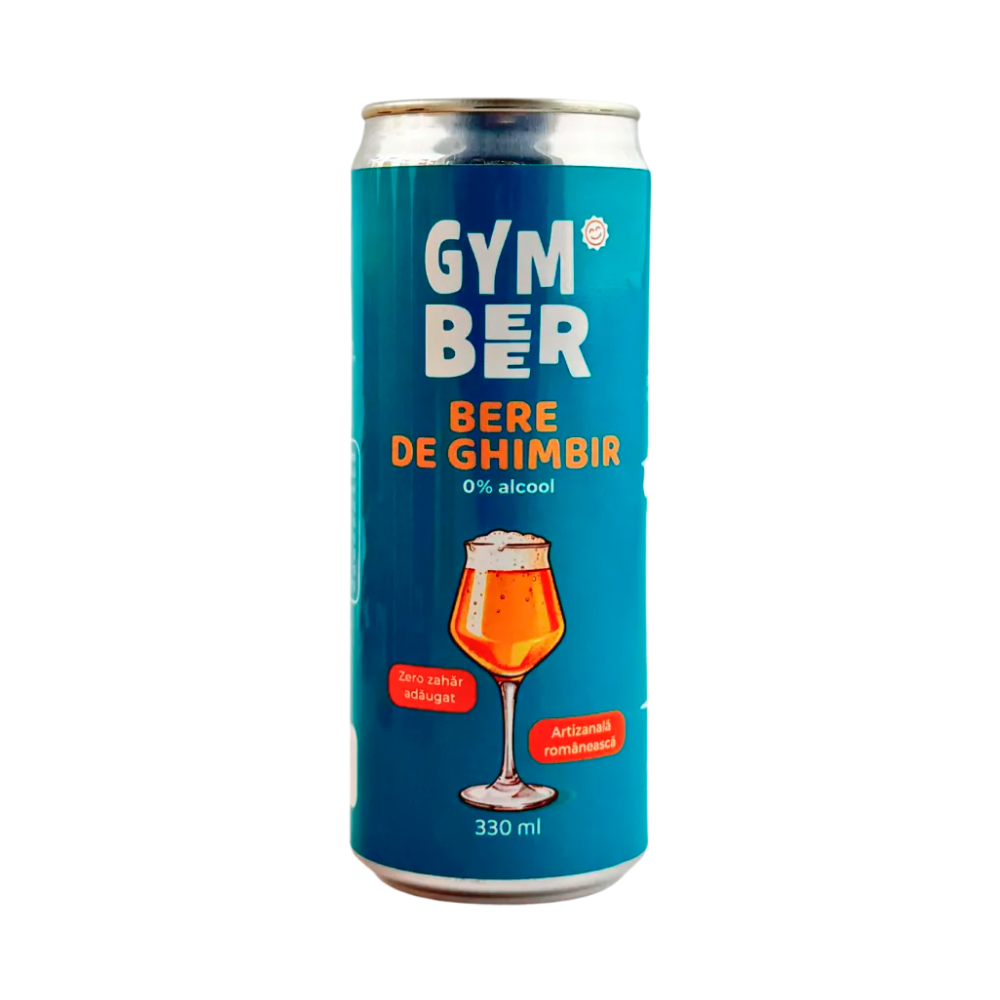 Bere de ghimbir fara alcool, 330 ml, Gym Beer