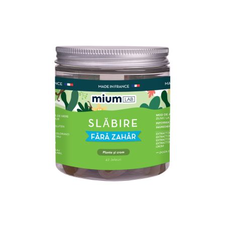 Jeleuri cu plante si crom, Slabire, 42 bucati, Mium Lab