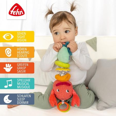 Jucarie muzicala, Racul vesel, 0 luni+, Fehn 726102