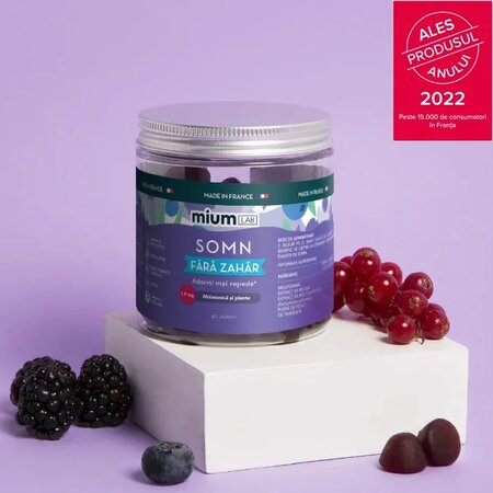 Jeleuri cu plante si melatonina, Somn, 42 bucati, Mium Lab 726087
