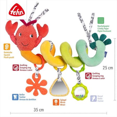 Jucarie spirala, Racul vesel, 0 luni+, Fehn 726097