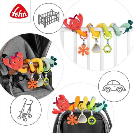 Jucarie spirala, Racul vesel, 0 luni+, Fehn 726098