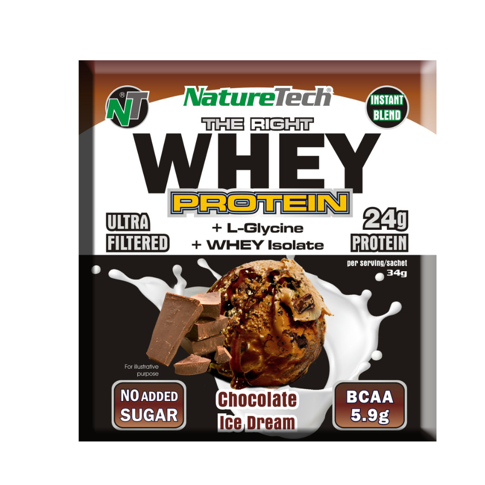 Pudra cu proteina 24g Mix Instant, Ciocolata, 34 g, Nature Tech