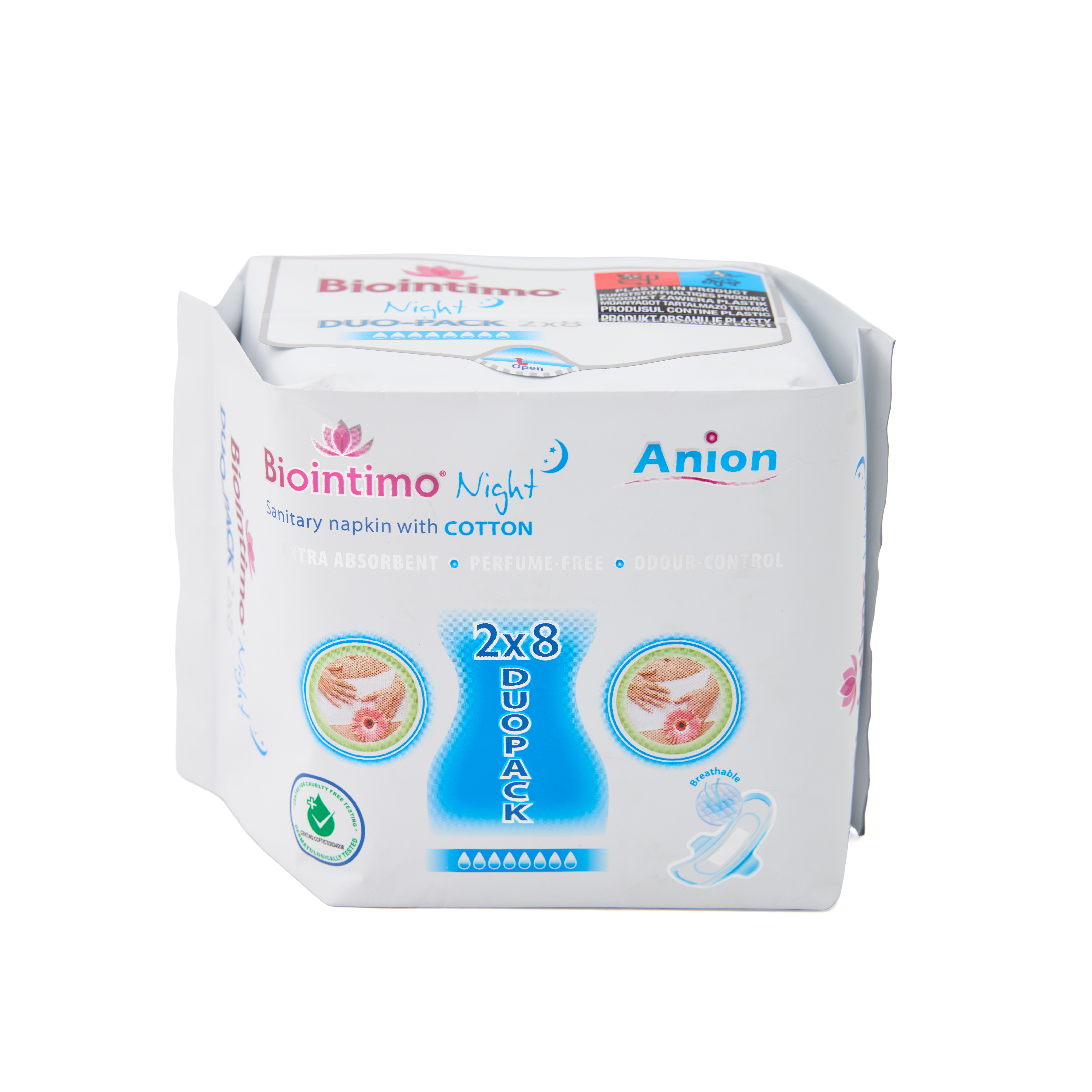 Absorbante de noapte, 16 bucati, Biointimo