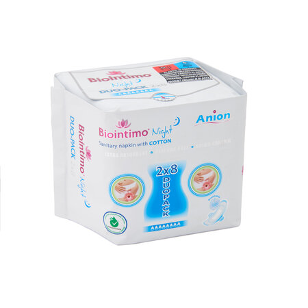 Absorbante de noapte, 16 bucati, Biointimo 726308