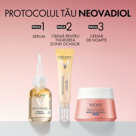 Crema de noapte cu efect de redensificare si revitalizare Neovadiol Rose Platinium, 50 ml, Vichy 726577