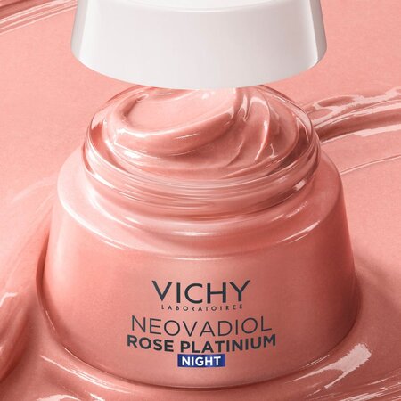 Crema de noapte cu efect de redensificare si revitalizare Neovadiol Rose Platinium, 50 ml, Vichy 726574
