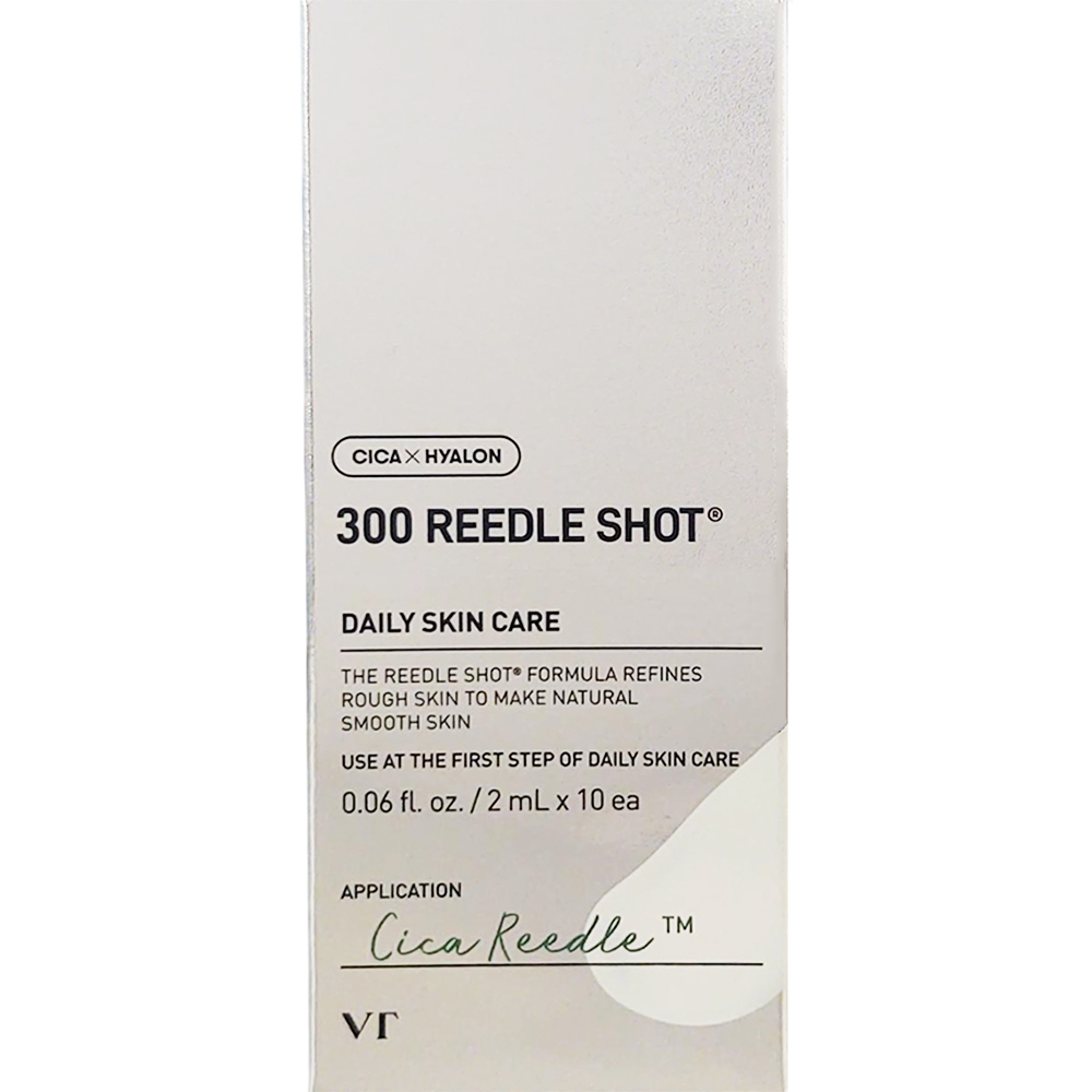 Ser facial intensiv cu cica reedle 300 Reedle Shot, 2 ml x 10 bucati, VT Cosmetics