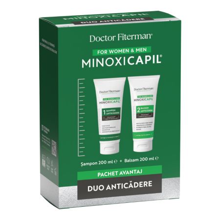 Pachet Duo anticadere Minoxicapil, 2x200 ml, Doctor Fiterman