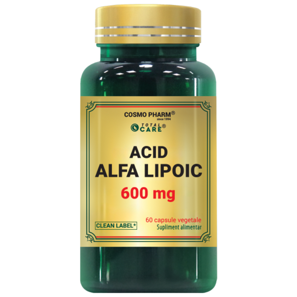 Acid Alfa Lipoic, 600 mg, 60 capsule, Cosmopharm
