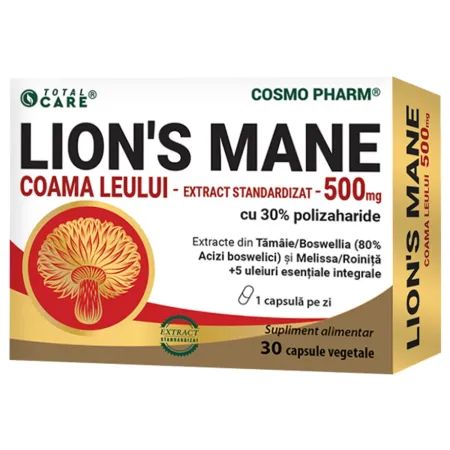 Lion`s Mane, 30 capsule, Cosmopharm