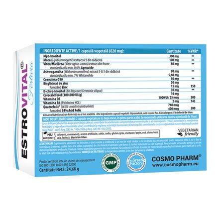 Estrovital Fertivia, 30 capsule, Cosmopharm 756907
