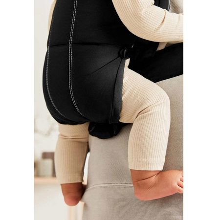 Marsupiu anatomic Mini cu pozitii multiple de purtare, Black, Tesatura-Tricot, 0 luni+, BabyBjorn 726741