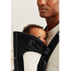 Marsupiu anatomic Mini cu pozitii multiple de purtare, Black, Tesatura-Tricot, 0 luni+, BabyBjorn 726744