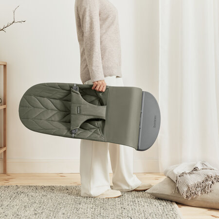 Balansoar din tesatura matlasata Bliss, Dark Green, 0 luni+, BabyBjorn 726770