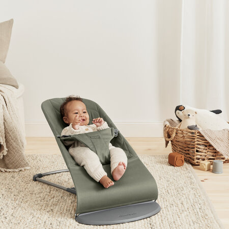 Balansoar din tesatura matlasata Bliss, Dark Green, 0 luni+, BabyBjorn 726771