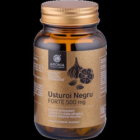Usturoi negru forte, 500 mg, 60 capsule, Aronia Charlottenburg