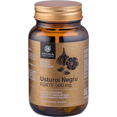 Usturoi negru forte, 500 mg, 60 capsule, Aronia Charlottenburg