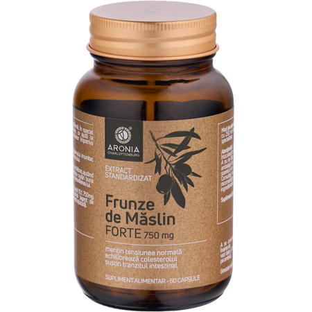 Frunze de Maslin Forte, 750 mg, 60 capsule, Aronia Charlottenburg