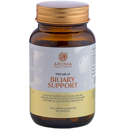 Premium Biliary Suport, 60 capsule vegetale, Aronia Charlottenburg
