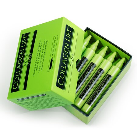Fiole cu colagen Detox, 14 fiole x 10 ml, Collagen Lift 726811