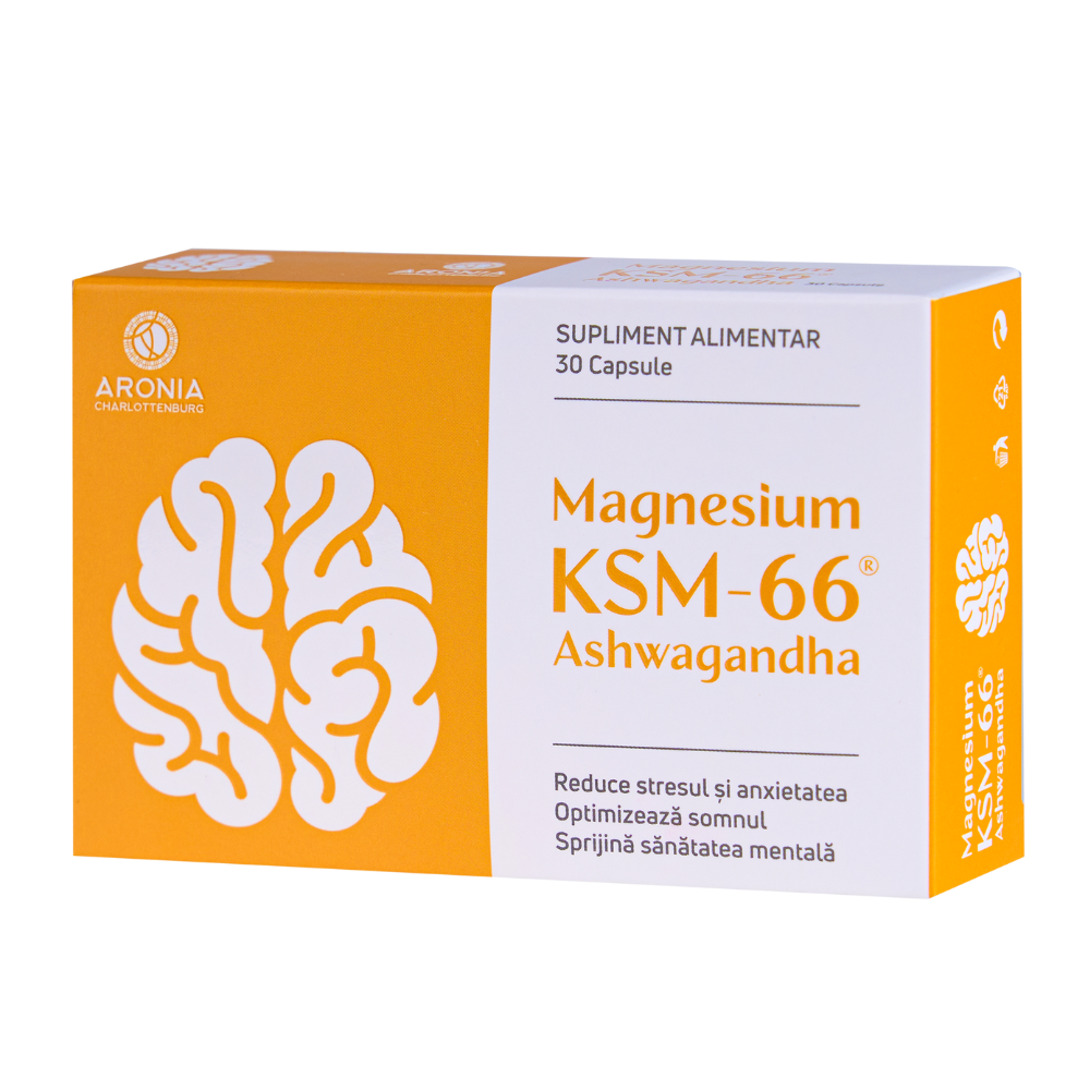 Magnesium + Ashwagandha KSM-66, 30 capsule, Aronia Charlottenburg