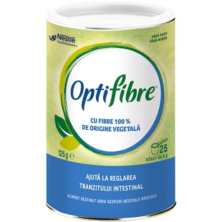 Fibre solubile pentru reglarea tranzitului OptiFibre, 125 g, Nestle