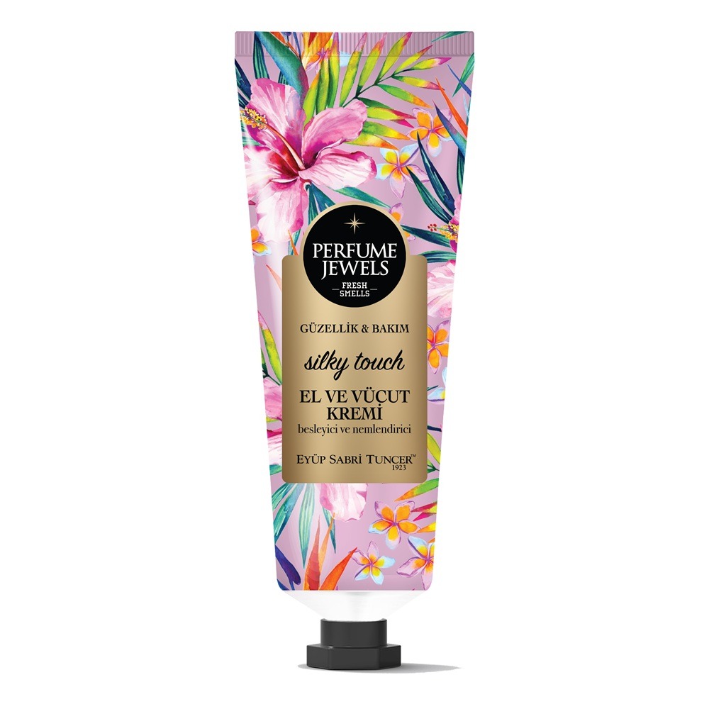 Crema de maini si corp Perfume Jewels, Silky Touch, 50 ml, Eyup Sabri Tuncer