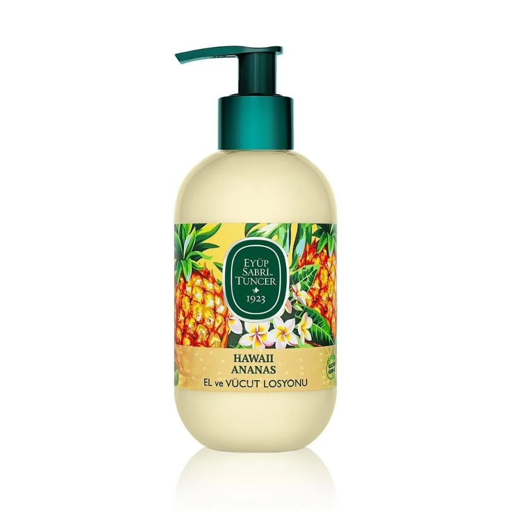 Lotiune de maini si corp cu ulei natural de masline Hawai Pineapple, 280 ml, Eyup Sabri Tuncer