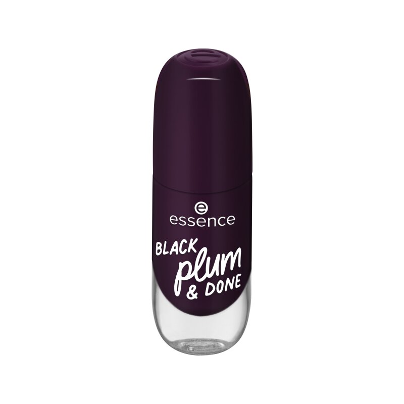 Lac de unghii cu uscare rapida Gel Nail, 84 Black plum & Done, 8 ml, Essence