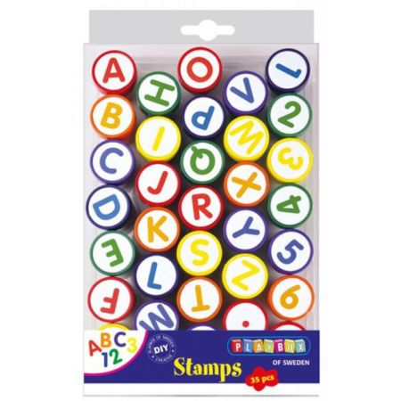 Set 35 stampile litere si numere, Playbox